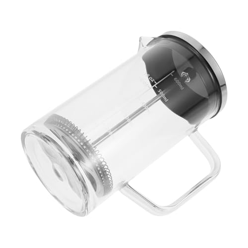VALICLUD Kaffeepresse Glas mit Messskala Dickwandige Kaffeekanne mit Integriertem Filtersieb für Hausgebrauch Tee und Kaffeezubereitung Hitzebeständig und Leicht zu Reinigen VALICLUD Kaffeepresse Glas mit Messskala Dickwandige Kaffeekanne mit Integriertem Filtersieb für Hausgebrauch Tee und Kaffeezubereitung Hitzebeständig und Leicht zu Reinigen von VALICLUD
