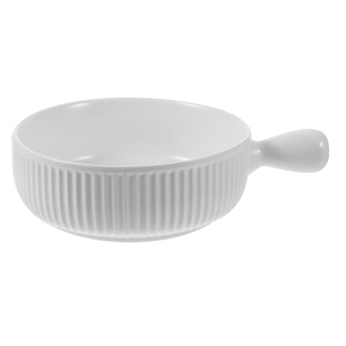VALICLUD Keramik Backschüssel mit Griff Mikrowellengeeignet Ofenfeste Auflaufform für Vielseitiges Backen und Servieren Lebensmittelecht Hitzebeständig für Küche Party und Restaurant von VALICLUD