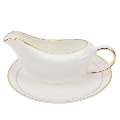VALICLUD Keramik Sauce Dispenser mit Tablett Stilvoller Gravy Holder und Milk Container Platzsparend Langlebig Spülmaschinenfest für Tee Bankett Partys und Familiengebrauch VALICLUD Keramik Sauce Dispenser mit Tablett Stilvoller Gravy Holder und Milk Container Platzsparend Langlebig Spülmaschinenfest für Tee Bankett Partys und Familiengebrauch von VALICLUD
