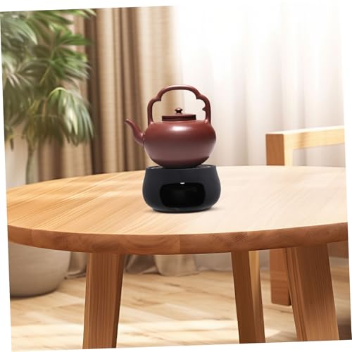 VALICLUD Keramik Teestövchen Vintage Design Stövchen mit Kerzenbasis für Konstante Wärme Tragbarer Tee Wärmer Stilvolles Porzellan Stövchen für Tee Kaffee und Heiße Getränke für Zuhause von VALICLUD