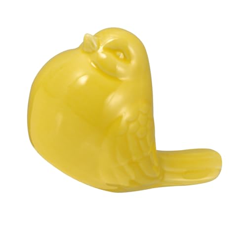 VALICLUD Keramik Vogel Statue Miniatur Handgefertigt Porzellan Dekofigur Gelb Kleine Gartendekoration Stabiles Design für Wohnzimmer Schlafzimmer Terrasse VALICLUD Keramik Vogel Statue Miniatur Handgefertigt Porzellan Dekofigur Gelb Kleine Gartendekoration Stabiles Design für Wohnzimmer Schlafzimmer Terrasse von VALICLUD