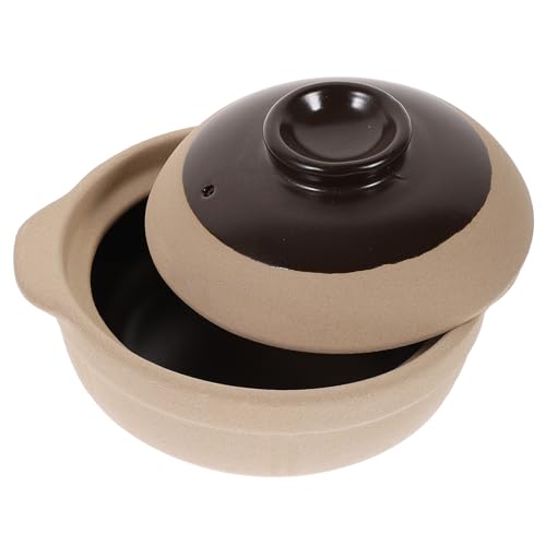 VALICLUD Keramiktopf Hitzebeständiger Tontopf für Küche Multifunktionaler Steintopf für Bibimbap Suppen für Gasherd Traditionelles Kochgeschirr für Zuhause VALICLUD Keramiktopf Hitzebeständiger Tontopf für Küche Multifunktionaler Steintopf für Bibimbap Suppen für Gasherd Traditionelles Kochgeschirr für Zuhause von VALICLUD