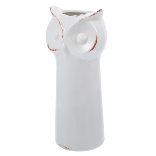 VALICLUD Keramikvase Eulenform Vintage Stil Tischdeko Blumenvase für Wohnraum Büro Kunstvolle Deko Pflanzgefäß aus Hochwertiger Keramik Langlebig und Stilvoll von VALICLUD