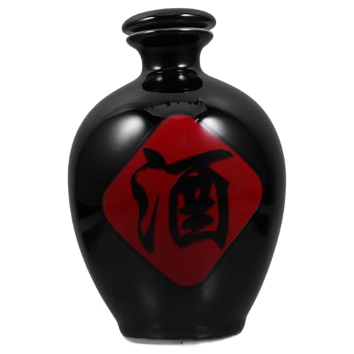 VALICLUD Keramische Chinesische Weinflasche Handgefertigter Jingdezhen Keramikkrug Traditioneller Weinbehälter mit Jin Fassungsvermögen Luftdicht Versiegelt für Lagerung und Servieren von von VALICLUD