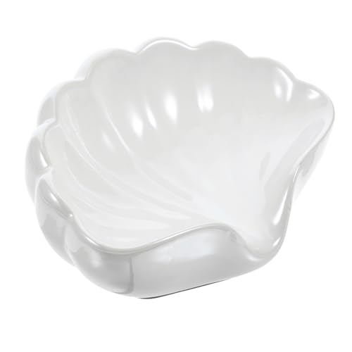 VALICLUD Keramische Seifenschale Muschelform Selbstentleerende Seifenschale für Badezimmer Dekorative Seifenablage rutschfest Pflegeleicht Weiß VALICLUD Keramische Seifenschale Muschelform Selbstentleerende Seifenschale für Badezimmer Dekorative Seifenablage rutschfest Pflegeleicht Weiß von VALICLUD