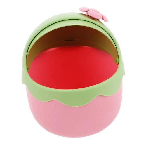VALICLUD Kinderzimmer Mülleimer Erdbeer Design Kleiner Tischmülleimer Dekorativer Abfalleimer Tragbarer Papierkorb Für Bad Spielzimmer Praktischer Müllbehälter VALICLUD Kinderzimmer Mülleimer Erdbeer Design Kleiner Tischmülleimer Dekorativer Abfalleimer Tragbarer Papierkorb Für Bad Spielzimmer Praktischer Müllbehälter von VALICLUD