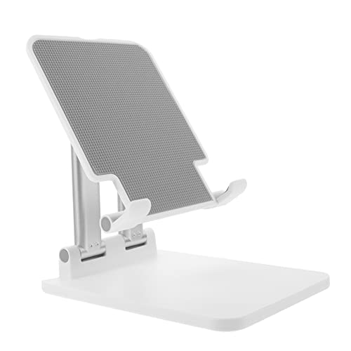 VALICLUD Klappbarer Handyständer Kompakter Desktop-Tablet-Halter Klappbarer Tablet-Halter Faltbarer Tablet- Tablet-zubehör Tablet Steht Unteres Metall Weiß Schreibtisch VALICLUD Klappbarer Handyständer Kompakter Desktop-Tablet-Halter Klappbarer Tablet-Halter Faltbarer Tablet- Tablet-zubehör Tablet Steht Unteres Metall Weiß Schreibtisch von VALICLUD