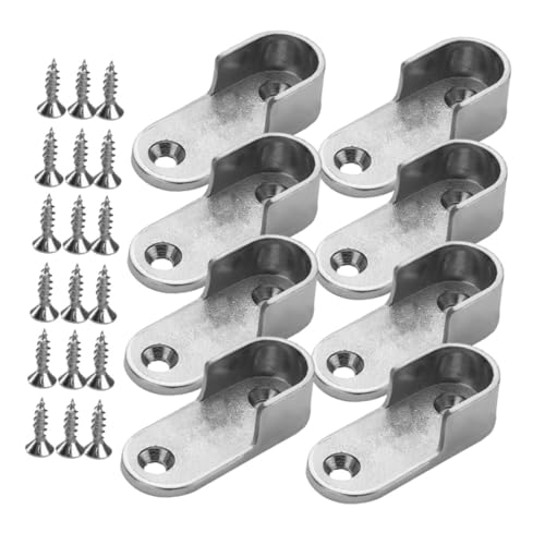 VALICLUD Kleiderstangenhalter Schrankrohrlager Robust Langlebig Einfache Montage Minimalistisches Design für Stabile Kleideraufbewahrung im Schrank von VALICLUD