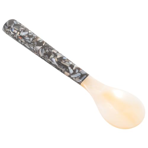 VALICLUD Kleiner Muschel Löffel Rundglatt Dessertlöffel Eisportionierer Kaffeelöffel Vielseitig für Suppe Kuchen Porridge Zuhause Restaurant von VALICLUD