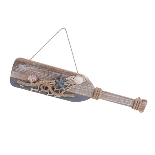 VALICLUD Kleines Holzpaddel Wanddeko Retro Stil Langlebig für Wohnzimmer Balkon und Kinderzimmer Nautische Home Hanging Decor Geschenkidee und Party Dekoration von VALICLUD