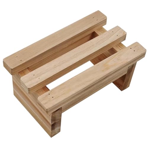 VALICLUD Kompakter Holzschemel Fußbank Stabil Multifunktional für Erwachsene und Praktische Sitzgelegenheit Vielseitig Einsetzbar für Zuhause und Alltag von VALICLUD