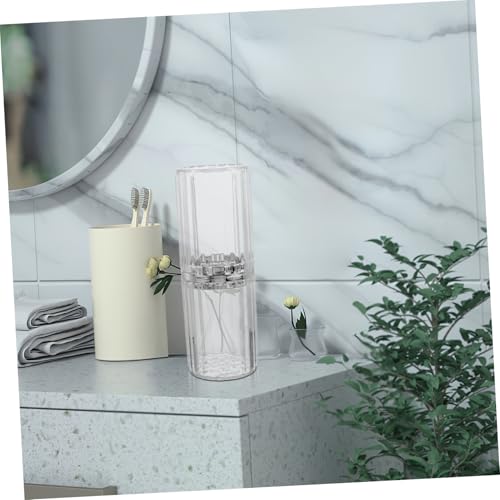 VALICLUD Kompaktes Zahnbürsten Reiseetui aus Abnehmbar mit Zahnpasta Mundbecher aufbewahrung Vielseitig für Camping Schule und Geschäftsreisen Praktisches Toilettenartikel VALICLUD Kompaktes Zahnbürsten Reiseetui aus Abnehmbar mit Zahnpasta Mundbecher aufbewahrung Vielseitig für Camping Schule und Geschäftsreisen Praktisches Toilettenartikel von VALICLUD