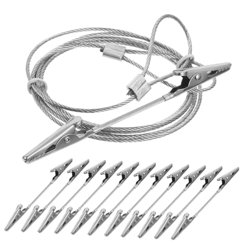 VALICLUD Krokodilklemmen Mit Doppelten Enden Für Fotos Bilder Und Memos DIY-Halter Aus Wiederverwendbarem Material Leicht Und Langlebig Für Wandpräsentationen Im Haus Oder Büro von VALICLUD