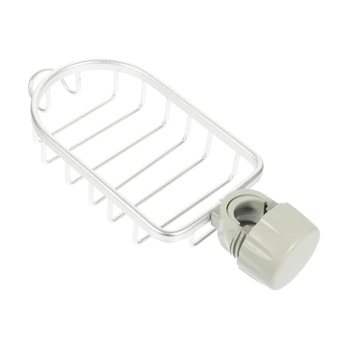 VALICLUD Küchen Schwammhalter aus Edelstahl Ablage für Spüle und Handtuch Rostfrei Abtropfend Platzsparend Geeignet für Küche und Bad Silberfarben Einfache Montage ohne Bohren von VALICLUD