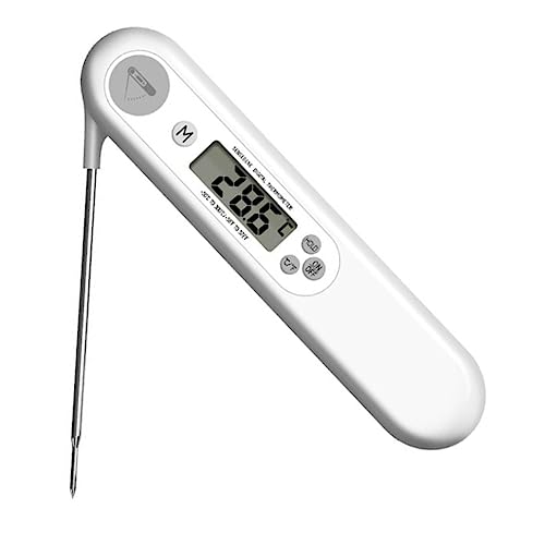 VALICLUD Küchen Thermometer Faltbares Fleisch und Lebensmittelthermometer für Grill und Kochen mit Großem Hintergrundbeleuchtetem Display für Präzise Temperaturmessung VALICLUD Küchen Thermometer Faltbares Fleisch und Lebensmittelthermometer für Grill und Kochen mit Großem Hintergrundbeleuchtetem Display für Präzise Temperaturmessung von VALICLUD