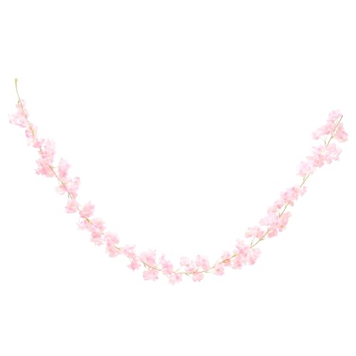 VALICLUD Künstliche Kirschblüten Girlande Köpfe Künstliche Blumenranke Wanddeko Hochzeit Zimmerdekoration Romantische Blumenstreu für Festliche Anlässe von VALICLUD