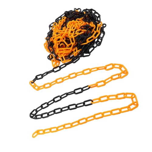 VALICLUD Kunststoff Absperrkette Warnkette Langlebig Wetterfest Hohe Sichtbarkeit Orange Schwarz Vielseitige Sicherheitskette für Parkplätze Baustellen Verkehrsabsperrung VALICLUD Kunststoff Absperrkette Warnkette Langlebig Wetterfest Hohe Sichtbarkeit Orange Schwarz Vielseitige Sicherheitskette für Parkplätze Baustellen Verkehrsabsperrung von VALICLUD