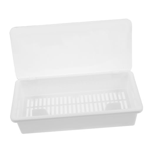 VALICLUD Kunststoff Besteck Organizer mit Abdeckung und Abtropfer Platzsparender Utensilienhalter für Küchenarbeitsplatte und Schubladen Kompakte Aufbewahrungsbox für Essstäbchen und VALICLUD Kunststoff Besteck Organizer mit Abdeckung und Abtropfer Platzsparender Utensilienhalter für Küchenarbeitsplatte und Schubladen Kompakte Aufbewahrungsbox für Essstäbchen und von VALICLUD
