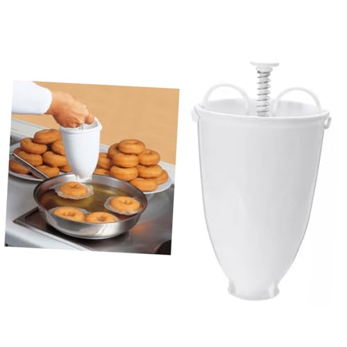 VALICLUD Kunststoff Donut Form Teigspender Leicht zum Frittieren und Backen DIY für Große Donuts und Kreative Küchenbäckerei von VALICLUD