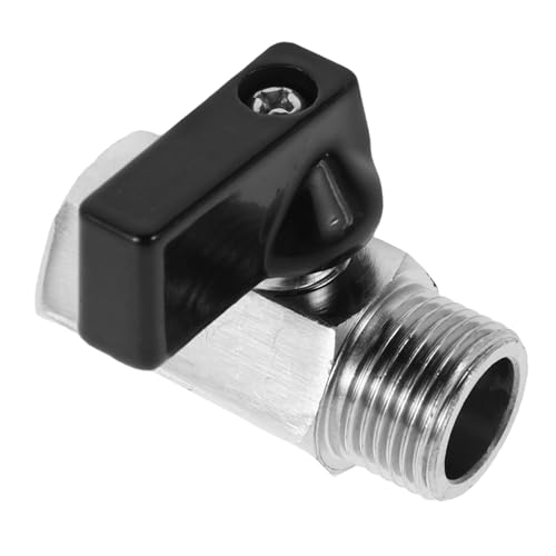 VALICLUD Kupfer Mini Kugelhahn für Wohnmobil Warmwasser Ablassventil Horizontaler Wasserhahn mit Einfachem Schalter Langlebiges Rv Sanitärventil für Heizung und Pneumatiksysteme von VALICLUD
