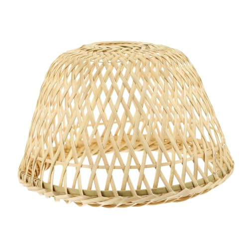VALICLUD Lampenschirm Handgefertigt Vielseitig Einsetzbar für Tischlampe Stehlampe Pendelleuchte Natürliche Dekoration für Wohnzimmer Schlafzimmer Beige von VALICLUD