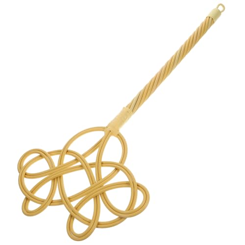 VALICLUD Langstieliger Rattan Teppichklopfer aus Weichem PP Staubentfernendes Quilt und Matratzen Tool Robustes Handwerkzeug zur Effektiven von Bettdecken und Teppichen von VALICLUD