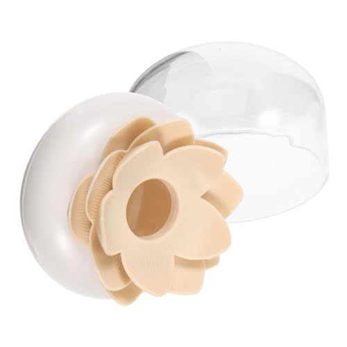 VALICLUD Lotusförmiger Wattestäbchenhalter mit Deckel Eleganter Zahnstocher Wattepads Organizer Kompakte Aufbewahrungsbox für Bad und Schminktisch Staubgeschützt und Langlebig Beige VALICLUD Lotusförmiger Wattestäbchenhalter mit Deckel Eleganter Zahnstocher Wattepads Organizer Kompakte Aufbewahrungsbox für Bad und Schminktisch Staubgeschützt und Langlebig Beige von VALICLUD
