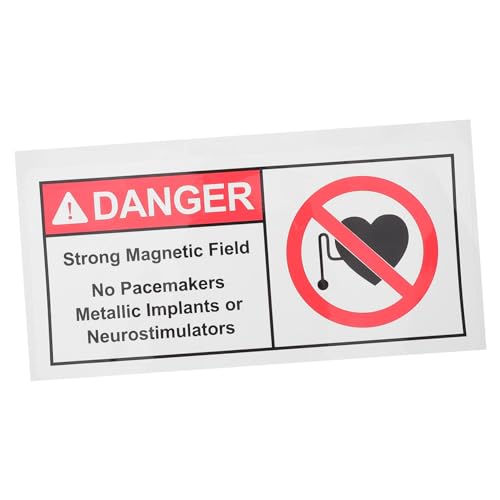 VALICLUD Magnetisches Warnschild für Starke Magnetfelder Selbstklebender Aufkleber für Gefährliche Bereiche für und Außenbereich Geeignet UV Beständig und Langlebig von VALICLUD