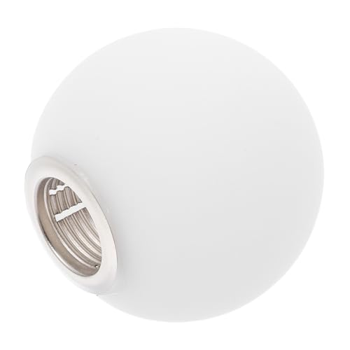 VALICLUD Mattierter Glas Lampenschirm Kugelrunde Milchglas Optik Schraubfassung Weiches Licht für Pendelleuchte Kronleuchter und Stehlampe Moderner Ersatz Lampenschirm Stilvoll und von VALICLUD