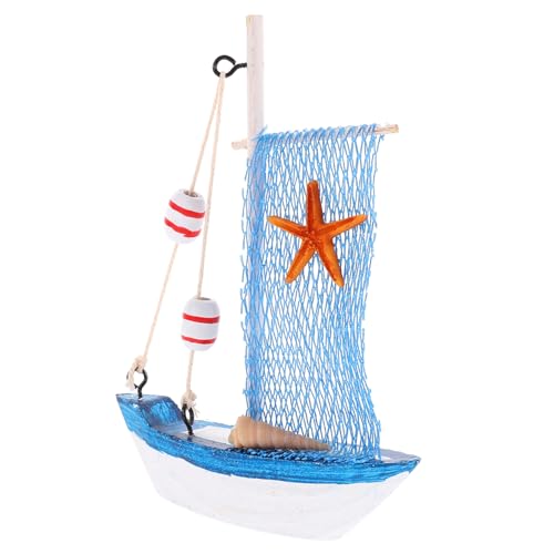 VALICLUD Mediterranes Holz Segelboot Modell Dekoratives Desktop Ornament Handgefertigtes Schiff aus Holz und Resin Langlebige Nautische Deko für Büro Wohnzimmer Party VALICLUD Mediterranes Holz Segelboot Modell Dekoratives Desktop Ornament Handgefertigtes Schiff aus Holz und Resin Langlebige Nautische Deko für Büro Wohnzimmer Party von VALICLUD