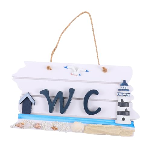 VALICLUD Mediterranes Wc Schild aus Langlebigem Schaumstoff Dekorative Toiletten türtafel Klar Sichtbares Public Toilet Indicating Plate Praktisches Türschild für Damen und Herren von VALICLUD