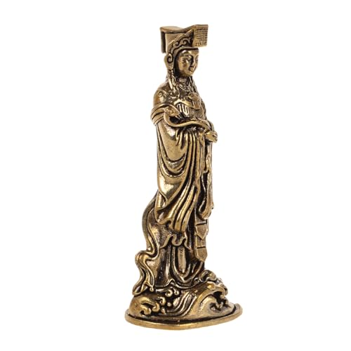 VALICLUD Messing Miniatur Statue Traditionelle Handwerkskunst Spirituelle Tischdekoration Glücksbringer Schutzsymbol für Wohn und Teezimmer Dekor von VALICLUD