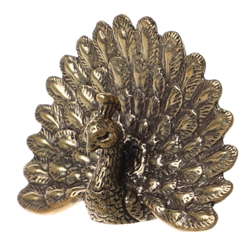 VALICLUD Messing Pfau Figur Retro Deko Vintage Büro Desktop Ornament Kompakte Stabile Messing Skulptur für Wohnzimmer und Arbeitsbereich Zeitlos Stilvolles Wohnaccessoire VALICLUD Messing Pfau Figur Retro Deko Vintage Büro Desktop Ornament Kompakte Stabile Messing Skulptur für Wohnzimmer und Arbeitsbereich Zeitlos Stilvolles Wohnaccessoire von VALICLUD