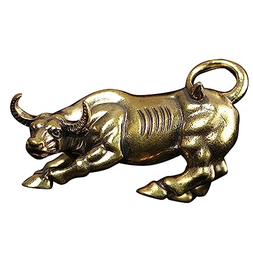 VALICLUD Messing Tisch Ornament Vintage Stil Retro Wohnkultur Figur Bull Skulptur Schreibtisch Dekoration für Zuhause und Büro VALICLUD Messing Tisch Ornament Vintage Stil Retro Wohnkultur Figur Bull Skulptur Schreibtisch Dekoration für Zuhause und Büro von VALICLUD