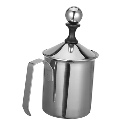 VALICLUD Milchaufschäumer aus Edelstahl Handaufschäumer für Kaffee Edelstahl -Kutschen rostfreie Stahlmilch -Kasterbecher Hand Milchaufschäumer Espressokanne Rostfreier Stahl Silber VALICLUD Milchaufschäumer aus Edelstahl Handaufschäumer für Kaffee Edelstahl -Kutschen rostfreie Stahlmilch -Kasterbecher Hand Milchaufschäumer Espressokanne Rostfreier Stahl Silber von VALICLUD