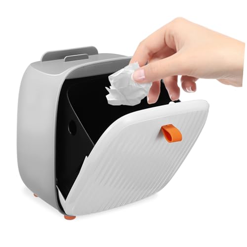 VALICLUD Mini Abfallkorb Abnehmbarer Mülleimer für Schreibtisch Stabiler Stand mit Pads Kompaktes Design für Kleine Räume Stylisches Accessoire für Büro von VALICLUD