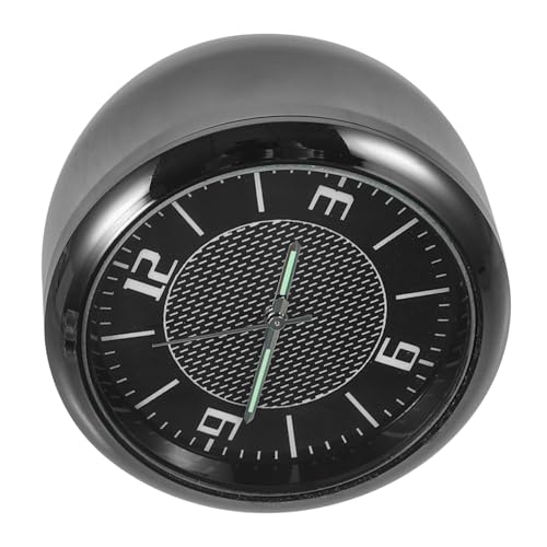 VALICLUD Mini Auto Uhr Quarzuhr Luminous Auto Armaturenbrett Uhr Glow in The Dark Design für Fahrzeug Innenausstattung Präzise Anzeige von VALICLUD