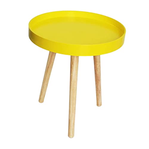 VALICLUD Mini Beistelltisch im Nordischen Stil Runde Form Kompakter Tisch für Wohnzimmer Schlafzimmer und Balkon als Nachttisch oder Teewagen Robustes Holzmaterial VALICLUD Mini Beistelltisch im Nordischen Stil Runde Form Kompakter Tisch für Wohnzimmer Schlafzimmer und Balkon als Nachttisch oder Teewagen Robustes Holzmaterial von VALICLUD
