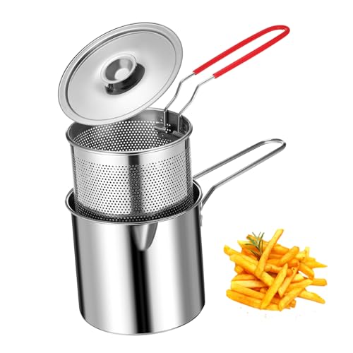 VALICLUD Mini Fritteusen Set Tragbarer Fritteusen Öl Aufbewahrungsbehälter Für Die Küche Bratpfanne Für Eier Haushaltsbratpfanne Bratkorbtöpfe Fritteuse Mit Deckel Bratpfanne Aus VALICLUD Mini Fritteusen Set Tragbarer Fritteusen Öl Aufbewahrungsbehälter Für Die Küche Bratpfanne Für Eier Haushaltsbratpfanne Bratkorbtöpfe Fritteuse Mit Deckel Bratpfanne Aus von VALICLUD