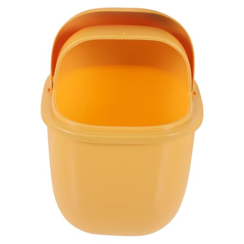 VALICLUD Mini Mülleimer mit Deckel für Schreibtisch aus Robustem Kunststoff Kompakter Desktop Abfallbehälter ohne Geruch Dekorativer Papierkorb für Büro Schlafzimmer und Zuhause von VALICLUD