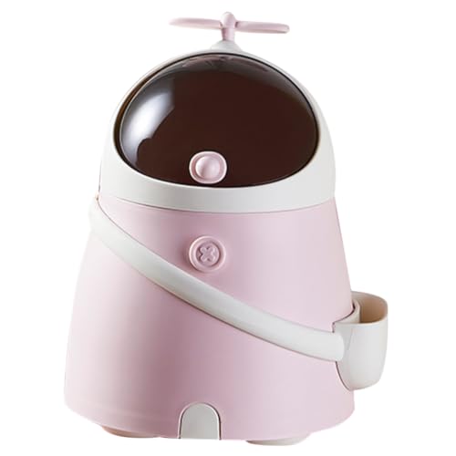 VALICLUD Mini Schreibtischmülleimer Astronaut Süßer Desktop Mülleimer Tischabfallbehälter für Büro Kinderzimmer und Wohnheim mit Glatter Oberfläche und Breiter Öffnung von VALICLUD