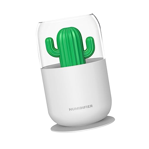 VALICLUD Mini USB Luftbefeuchter Kaktusform mit Nachtlicht Tragbarer Leiser Luftbefeuchter für Auto Büro Schlafzimmer und Reisen zur Luftreinigung und Befeuchtung VALICLUD Mini USB Luftbefeuchter Kaktusform mit Nachtlicht Tragbarer Leiser Luftbefeuchter für Auto Büro Schlafzimmer und Reisen zur Luftreinigung und Befeuchtung von VALICLUD