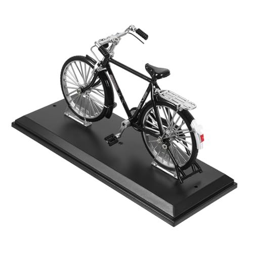 VALICLUD Miniatur Fahrrad Modell Metall Vintage Stil Retro Bike Deko Ornament mit Sockel für Schreibtisch Home Office Fahrradliebhaber von VALICLUD