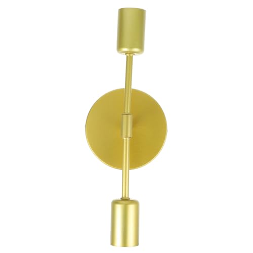VALICLUD Minimalistische Doppel wandleuchte aus Metall Vintage Wandlampe für Flur Badezimmer und Küche Rostbeständig Vertikal und Horizontal Montierbar Warmes Licht für Gemütliche von VALICLUD