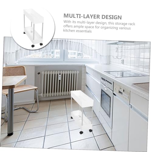 VALICLUD Mobiler Küchenwagen Mehrschichtiges Aufbewahrungsregal Rollcontainer für Büro und Zuhause mit Praktischer Allzweckwagen zur Organisation von Küchenutensilien VALICLUD Mobiler Küchenwagen Mehrschichtiges Aufbewahrungsregal Rollcontainer für Büro und Zuhause mit Praktischer Allzweckwagen zur Organisation von Küchenutensilien von VALICLUD