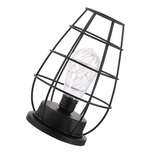 VALICLUD Moderne LED Tischlampe Korb Design Kabellos Batteriebetrieben Warmweiß Dekorative Schreibtischleuchte für Wohnzimmer Party und Schlafzimmer von VALICLUD