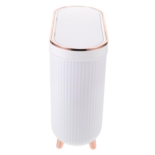 VALICLUD Moderner Bad Abfallbehälter mit Deckel Schmaler Eleganter Mülleimer für Enge Räume Geruchsdicht Robust und Platzsparend für Badezimmer Toilette und Schlafzimmer VALICLUD Moderner Bad Abfallbehälter mit Deckel Schmaler Eleganter Mülleimer für Enge Räume Geruchsdicht Robust und Platzsparend für Badezimmer Toilette und Schlafzimmer von VALICLUD