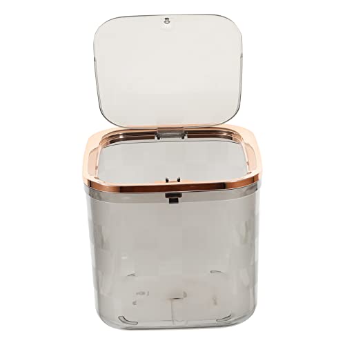 VALICLUD Moderner Transparenter Mini Mülleimer mit Deckel Pet Material Tragbarer Kleiner Abfallbehälter für Schminktisch Schreibtisch Badezimmer Kompakt Bruchsicher Einfache Reinigung VALICLUD Moderner Transparenter Mini Mülleimer mit Deckel Pet Material Tragbarer Kleiner Abfallbehälter für Schminktisch Schreibtisch Badezimmer Kompakt Bruchsicher Einfache Reinigung von VALICLUD
