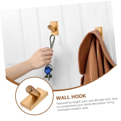 VALICLUD Moderner Wandhaken aus Langlebiger Zinklegierung Vielseitiger Garderobenhaken zum Schrauben für Handtücher Mäntel Hüte im Badezimmer und Flur Minimalistisches Design Hohe von VALICLUD