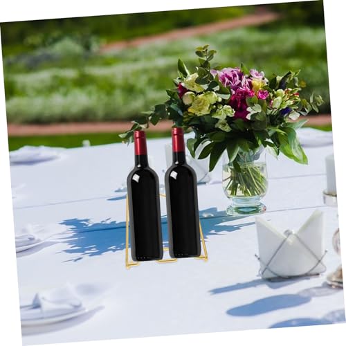 VALICLUD Moderner Weinflaschenhalter aus Luxuriösem Metall Platzsparendes Weinregal mit Zusätzlichem Stauraum für Gläser und Zubehör für Küche Bar und Weinvitrine zu Hause von VALICLUD
